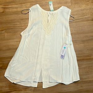 COPY - White lace detailed Summer blouse NWT Stitch Fix size 2X
